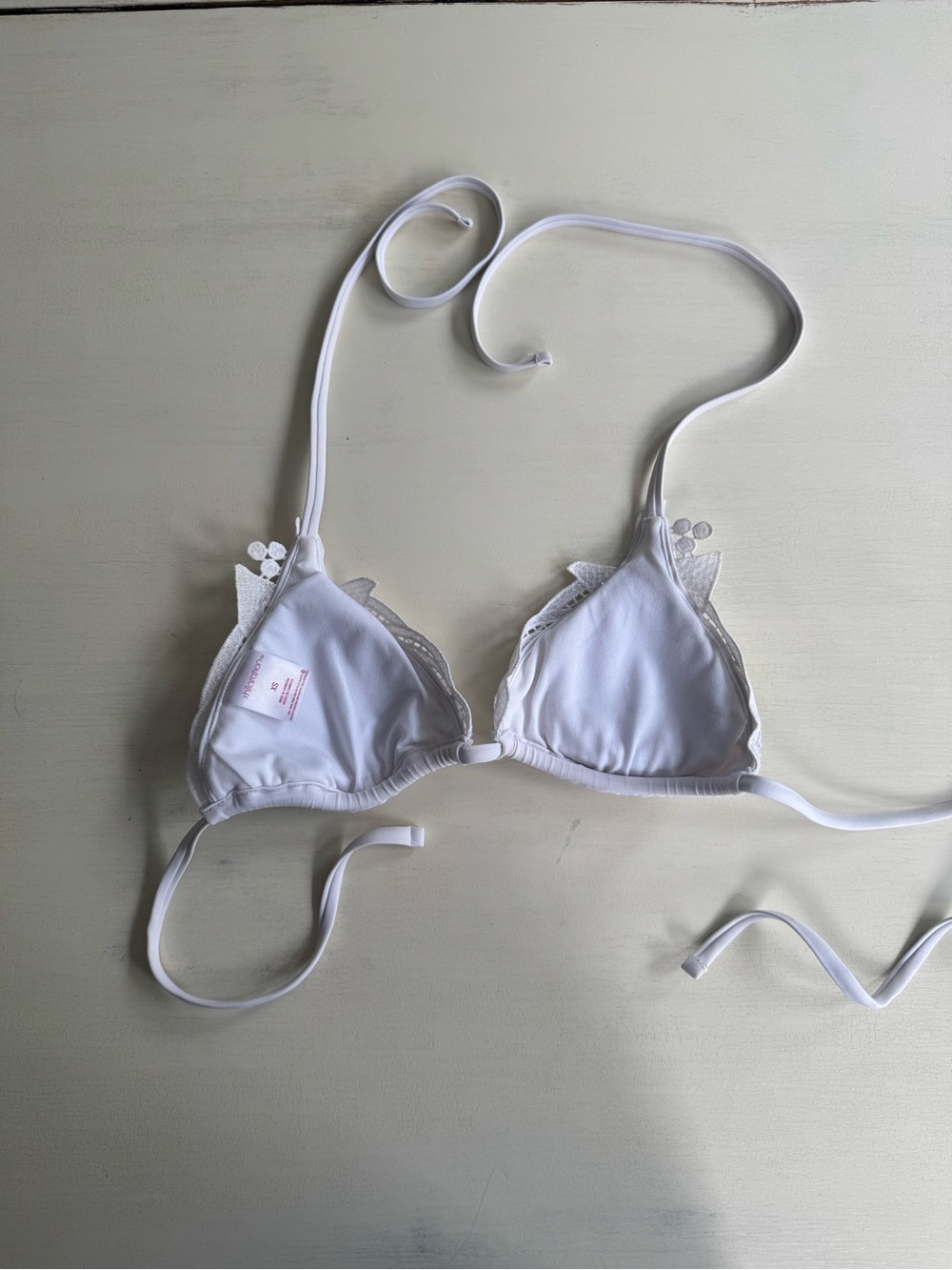 White Lace Bikini Top - Picture 3 of 4